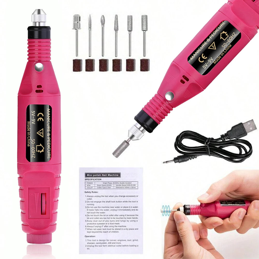 💫 Proffessional Electric Nail Drill Machine - Manicure and Pedicure Kit