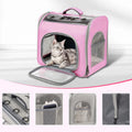 Breathable Pet Backpack Carrier - Foldable Travel Backpack for Cats and Small Dogs