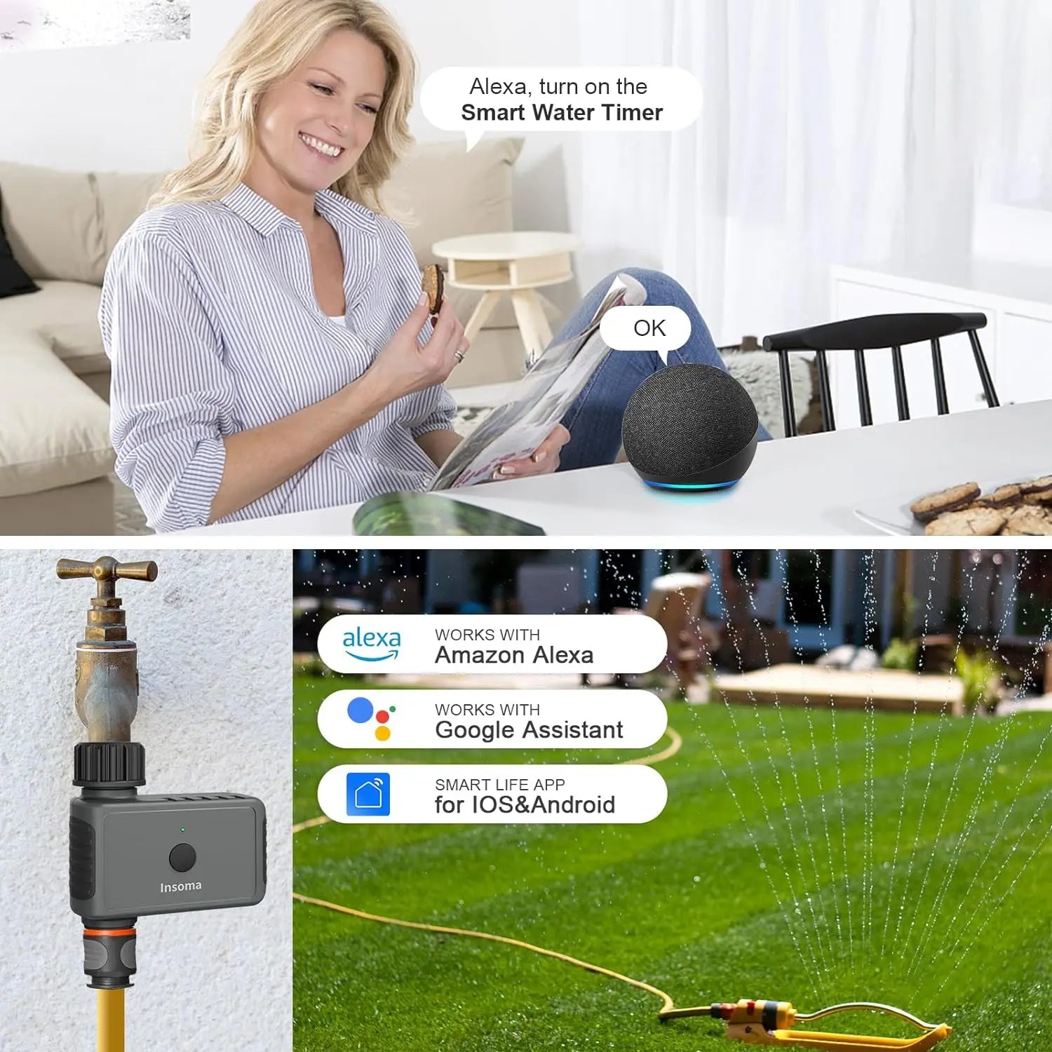 Smart Water Timer Pro - Wifi Automatic Irrigation Controller.