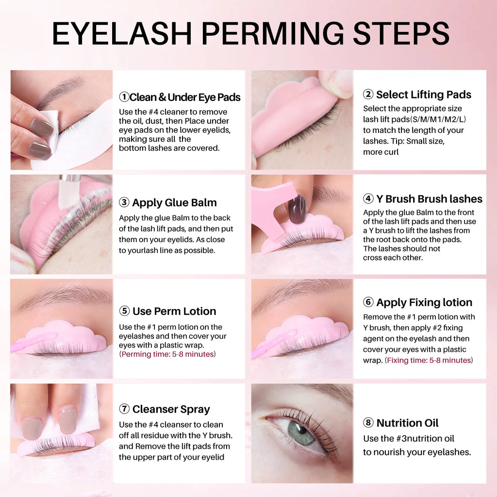 Professional Lash Lift and Brow Lamination Kit - Lasts 6-8 Weeks