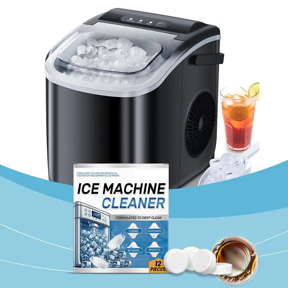 Ice Machine Cleaning Tablets - 12 Pack Descaler and Odor Remover