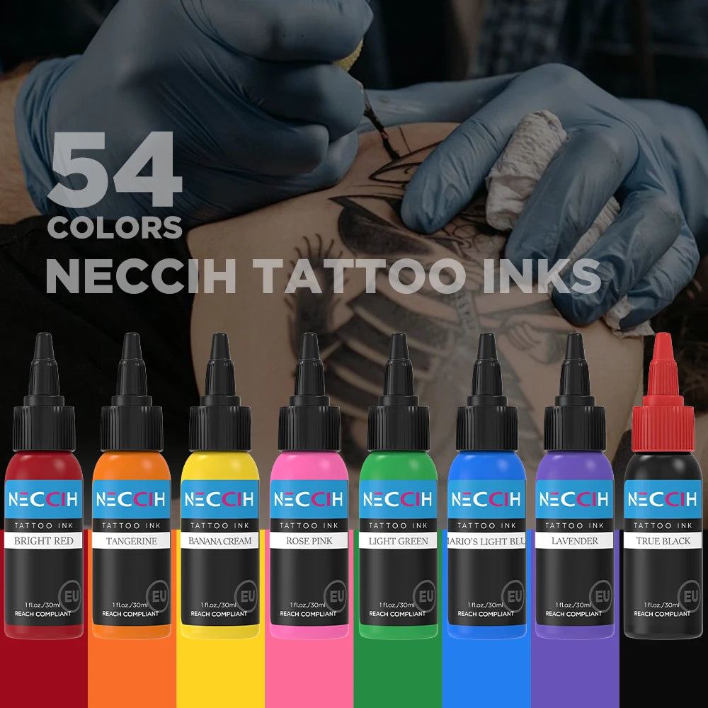 30ML  Professional Tattoo Ink - Long Lasting Pigment for Tatto and Permanent Makeup