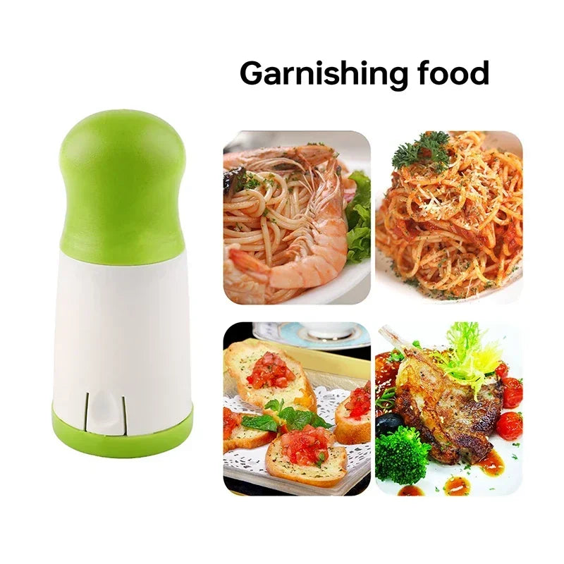 Manual Vegetable and Herb Chopper - Stainless Steel Kitchen Grinder