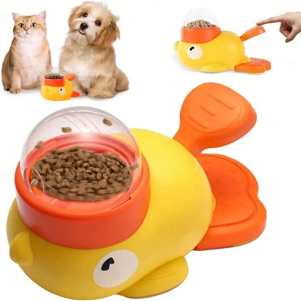 2-In-1 Dog Interactive Slow Feeder Bowls & Food Puzzle Treat Dispenser