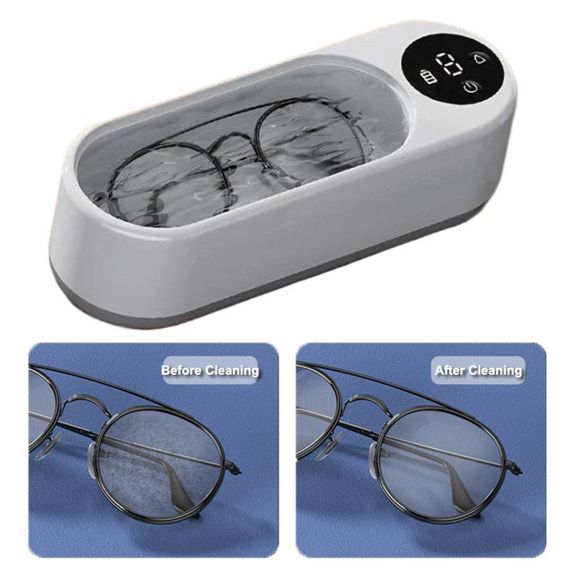 🔥 Portable Ultrasonic Cleaner - Glasses and Jewelry Cleaning Machine