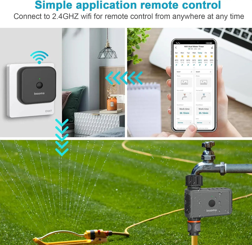 Smart Water Timer Pro - Wifi Automatic Irrigation Controller.