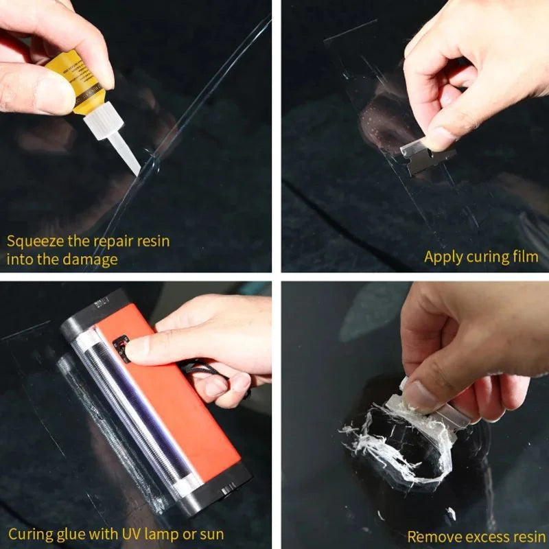 🚗 Windshield Crack Repair Kit - Fix Chips and Cracks Fats
