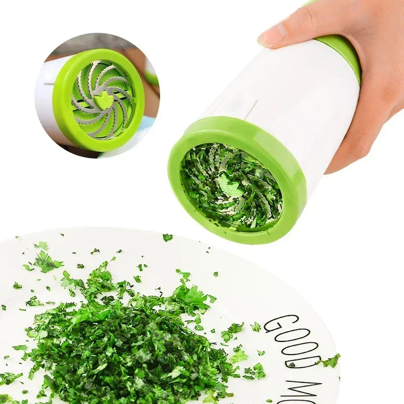Manual Vegetable and Herb Chopper - Stainless Steel Kitchen Grinder