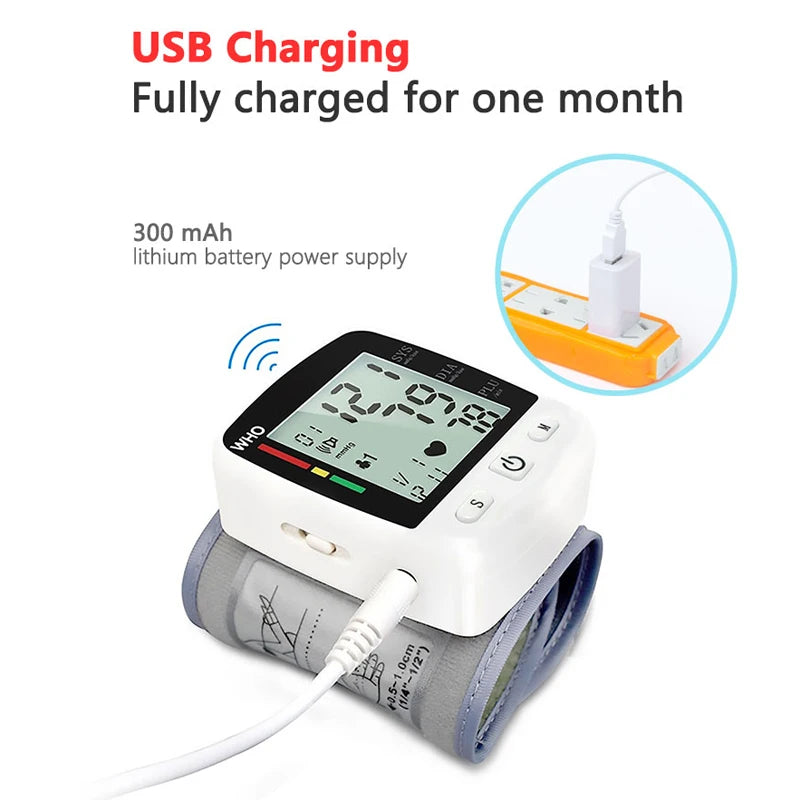 💕 Digital Wrist Blood Pressure Monitor - Fast and Accurate Reading