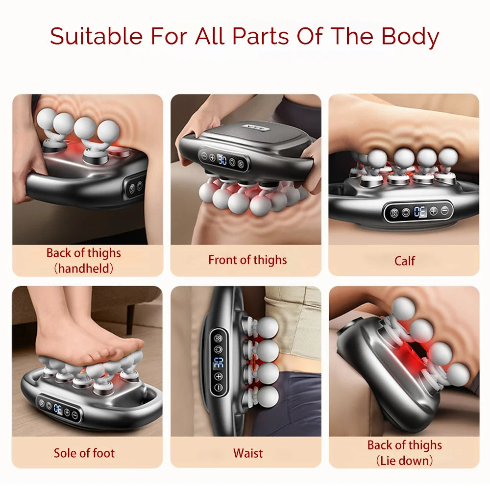 Deep Tissue Massage Gun - High Frequency Muscle Massager with 16/22/24 Heads for Full Body Pain Relief