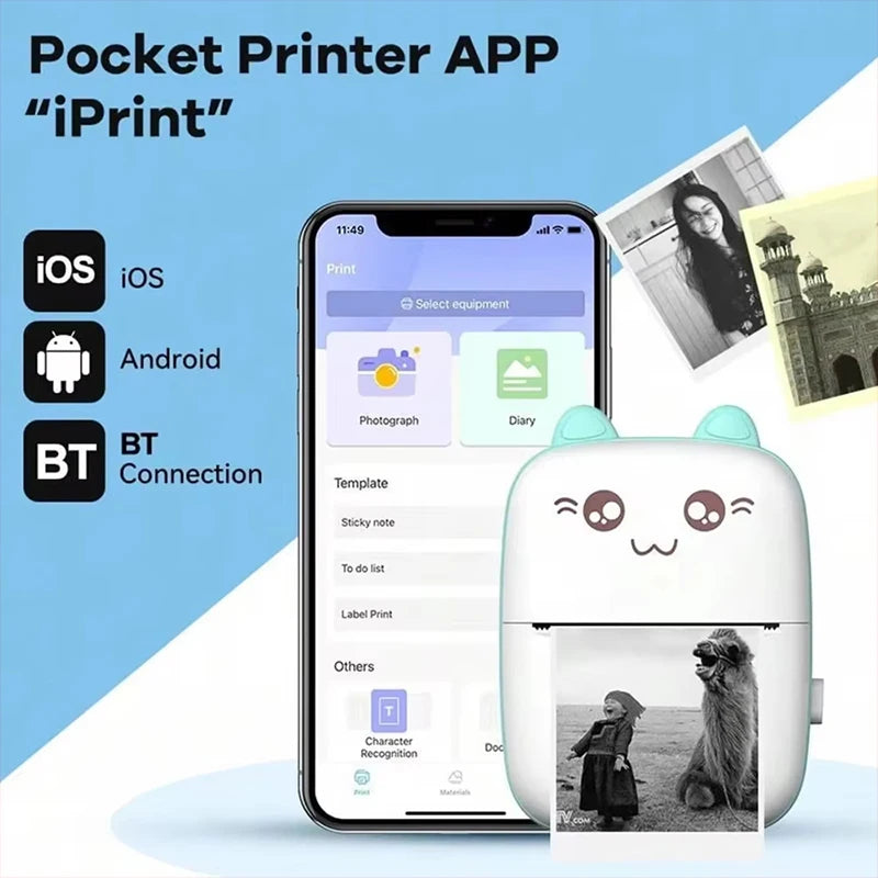 Mini Bluetooth Pocket Printer