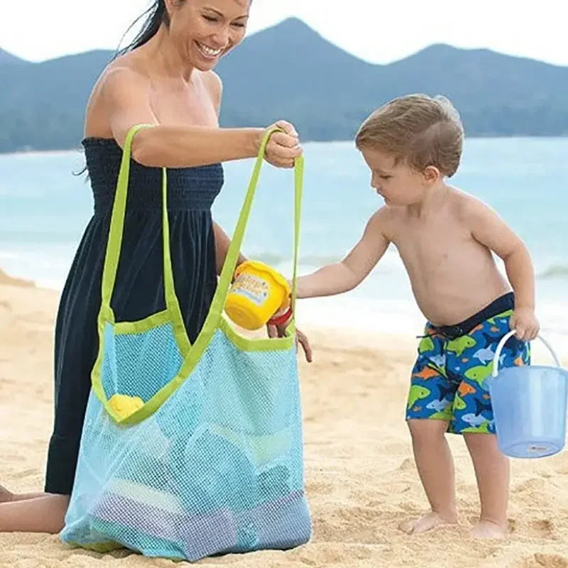 Kids Beach Mesh Bag - Sand - Free Toy Storage Tote