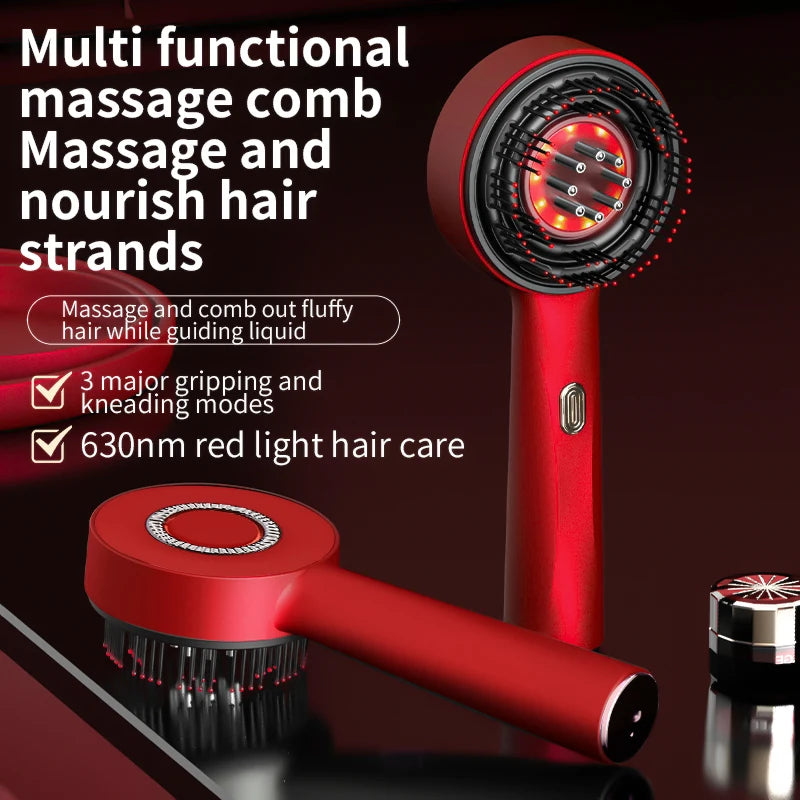 Electric Scalp Massager & Hair Growth Comb - Red Light Therapy