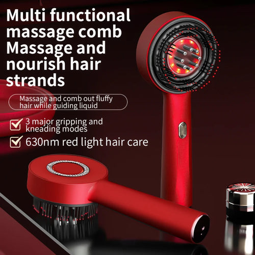 Electric Scalp Massager & Hair Growth Comb - Red Light Therapy