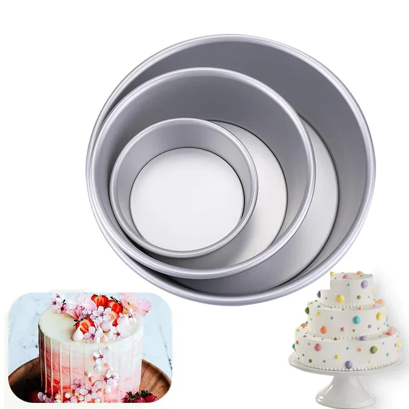 Premium Non-Stick Round Cake Pan - Removable Bottom Baking Mold