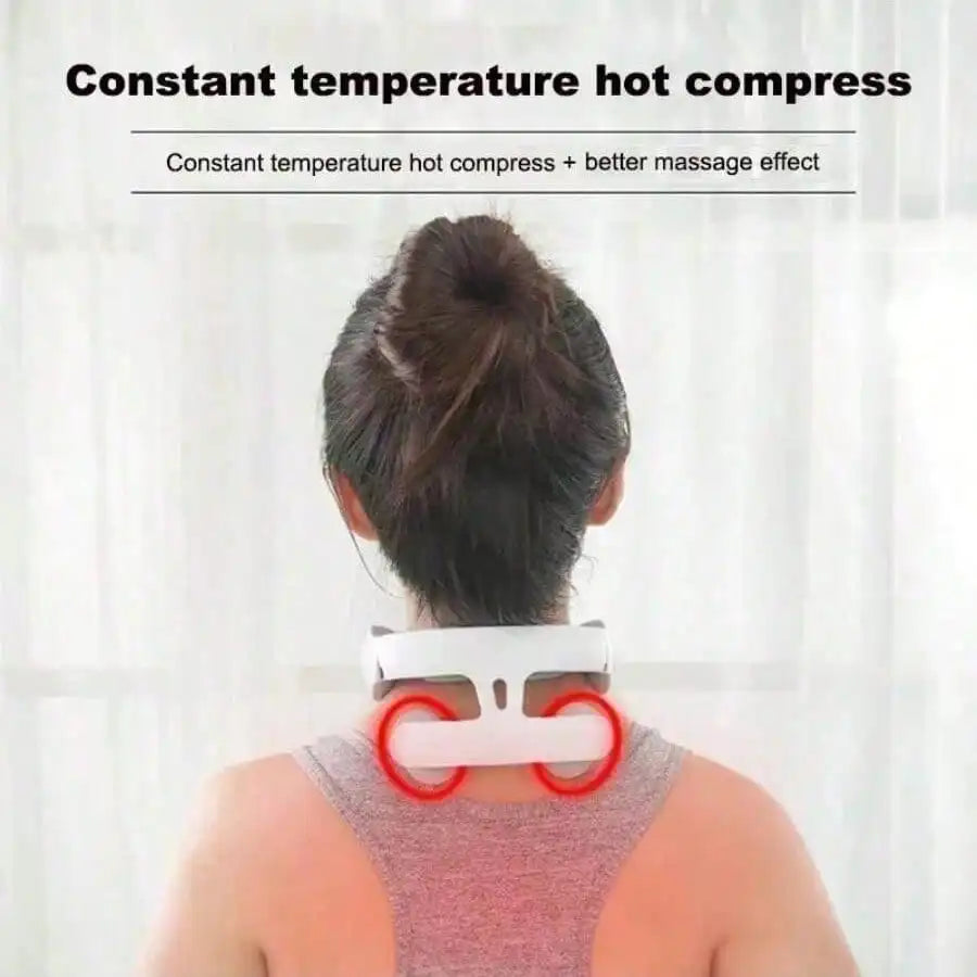 Smart Neck Massager With Heat - 16 Modes USB Vervical Pain RElief